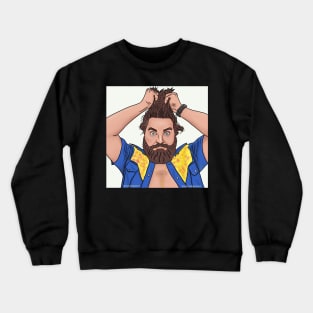 Comedian Sean Patton - White Artwork Crewneck Sweatshirt